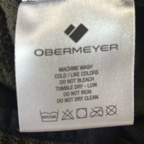 Obermeyer Kids’ Boulder Fleece‎ 1/4  Snap Fleece  Army Green Sz Medium - Picture 6 of 8